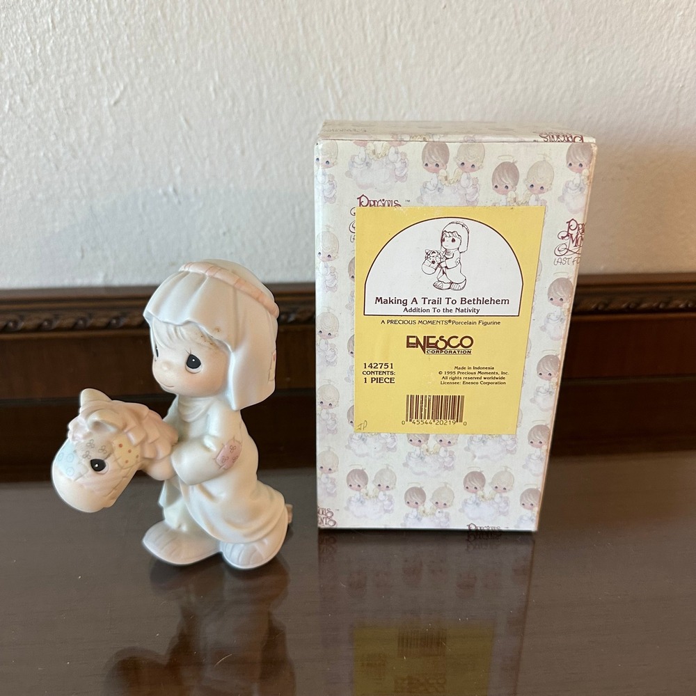 Precious Moments Making A Trail To Bethlehem Nativity Figurine 142751 Enesco